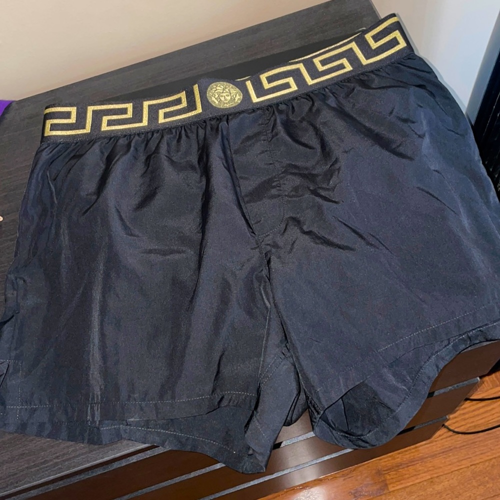 Versace short black men’s bathing suit size 4!!
